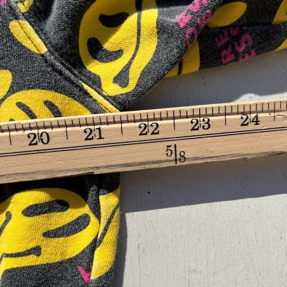 Men's Wesc Paradise Hoodie Multicolor Happy Face Logo S Pocket Streetwear Art - Picture 12 of 14